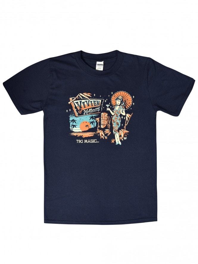 Men Short Sleeved T-shirt Tiki