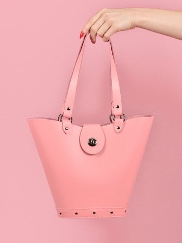Nashville Bucket Pink deluxe_leather_bucket_handbag_vivien_of_holloway