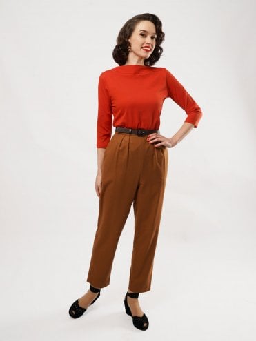 Natalie Trousers Ginger Wool