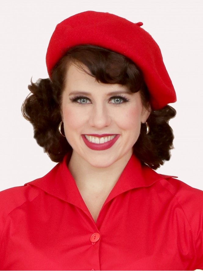 New! Beret Red