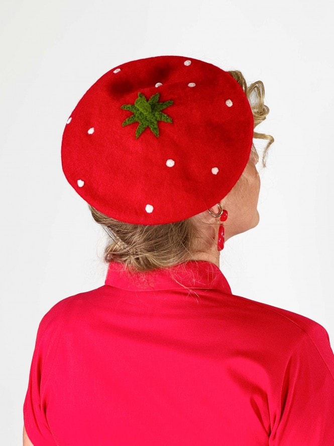 New! Strawberry Beret