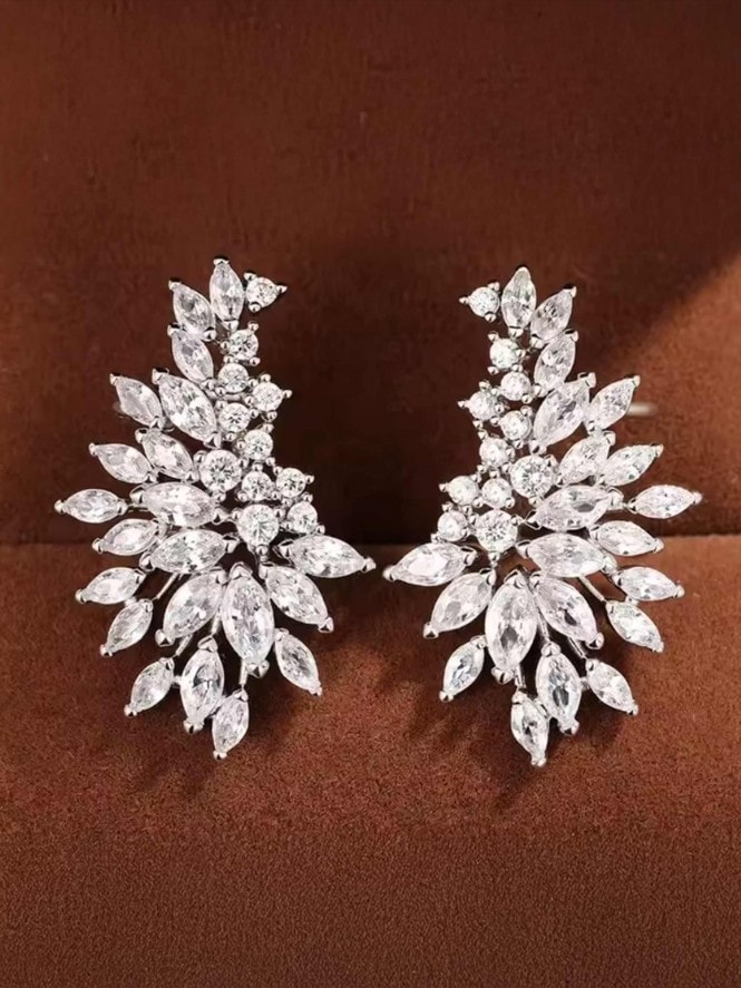 Peacock Diamante Earrings