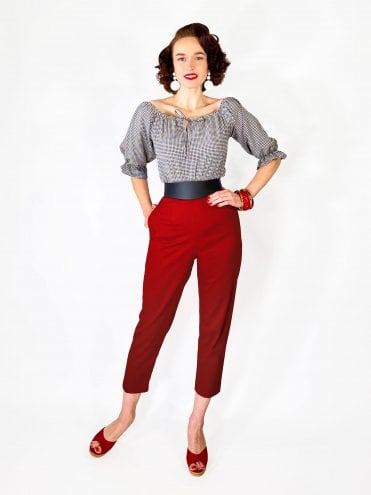 50s-1950s-Vivien-of-Holloway-Best-Vintage-Reproduction-Rockabilly-Swing-Pinup-Cotton-Pedal-Pushers-Trousers-Cherry_dark_red