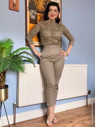 Pedal Pushers Taupe