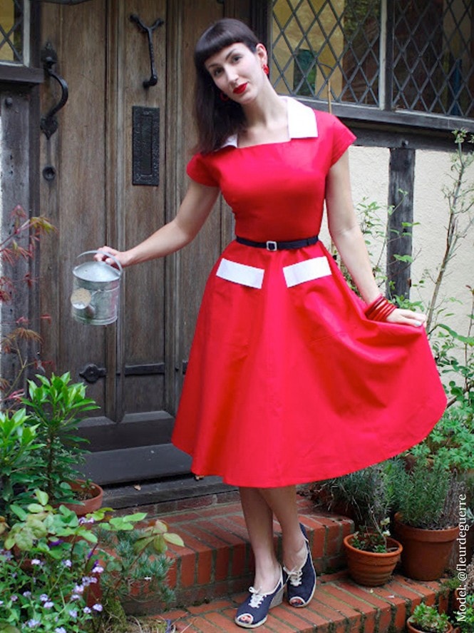Peggy Lee Dress Red