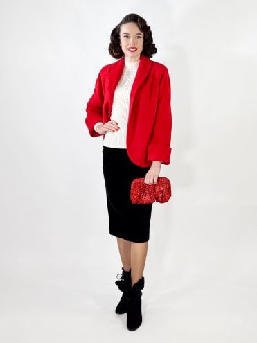 Pencil Skirt Black Wool
