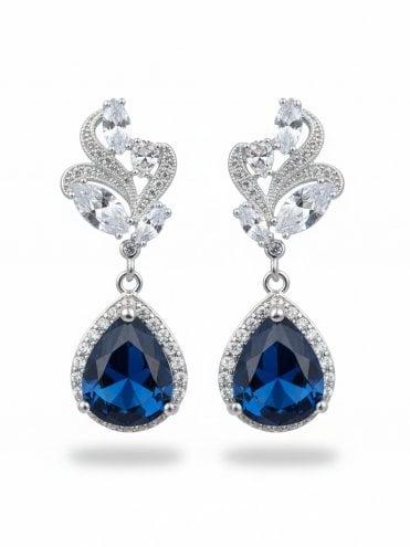 Pettie Drop Earrings Sapphire