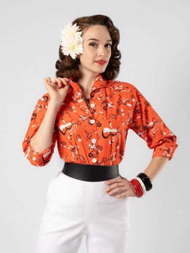 Raglan Blouse Carmen Red