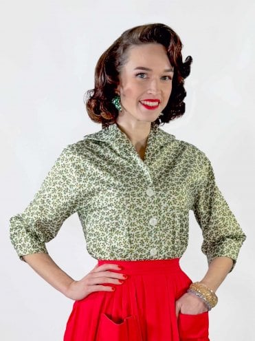 Raglan Blouse Mistletoe Ivory