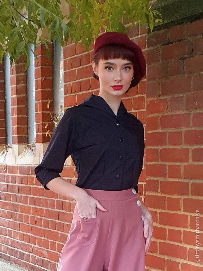 Raglan Blouse Navy