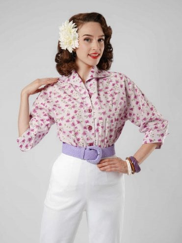 Raglan Blouse Pansy Lilac