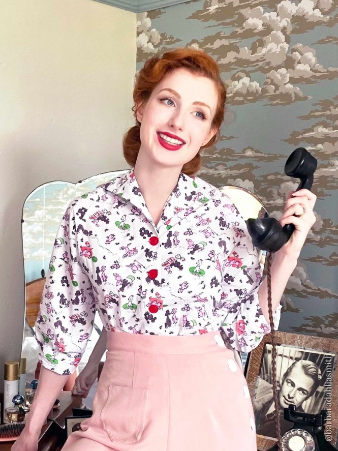 Raglan Blouse Poodle Days