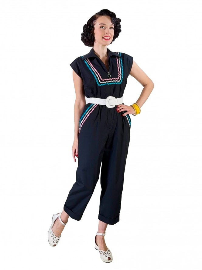 Romper Black Ric Rac