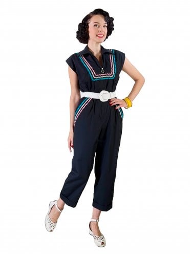 Romper Black Ric Rac