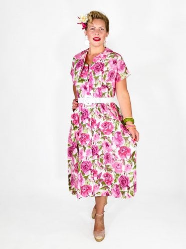 Roses in Bloom Pink Betty Sundress Bolero Set