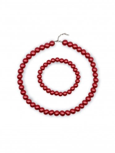 Ruby Pearls Set