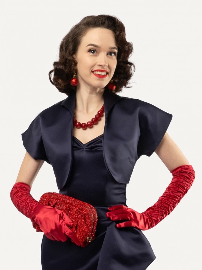 Ruby Ruche Opera Gloves