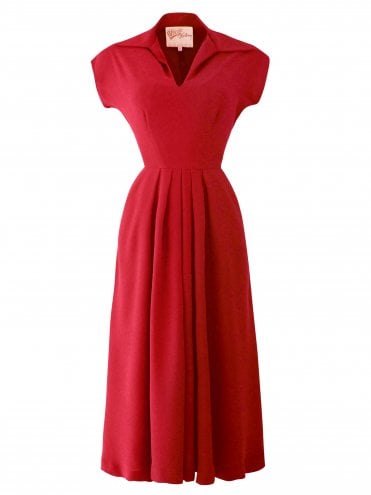 Runaround Sue Red Crepe