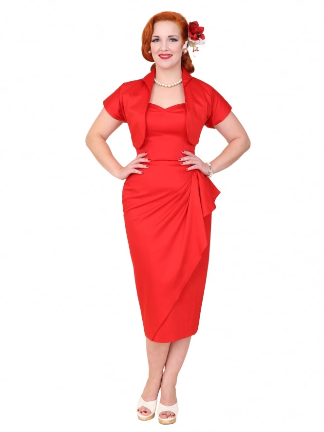 Sarong Sateen Red