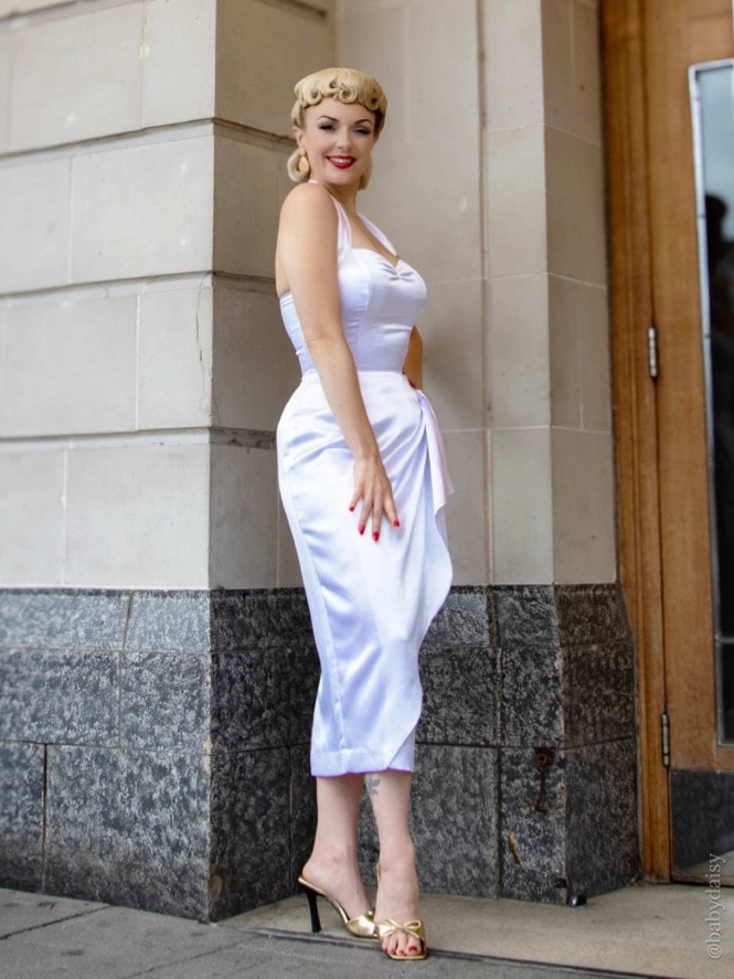 Sarong Satin White