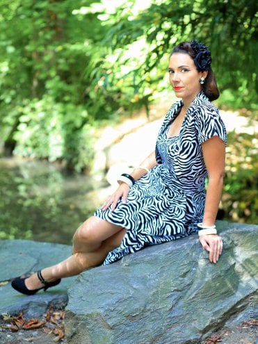 40s-1940s-50s-1950s-Vivien-of-Holloway-Best-Vintage-Reproduction-Swing-Rockabilly-Pinup-Sarong-Set-Retro-Party-Dress-Zebra-Print