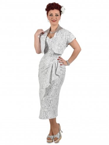 40s-1940s-50s-1950s-Vivien-of-Holloway-Best-Vintage-Reproduction-Swing-Rockabilly-Pinup-Sarong-Set-Retro-Party-Dress-Silver-Sparkle-Burlesque