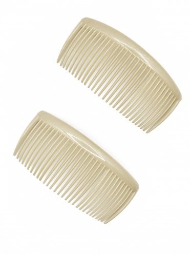 Set of 2 Large Hair Comb Beige