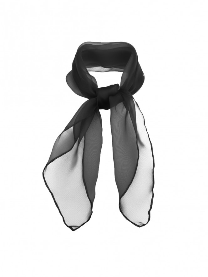 Sheer Scarf Black