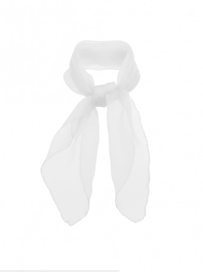 Sheer Scarf White