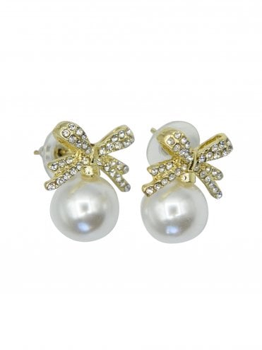 Shimmering Bow Earrings