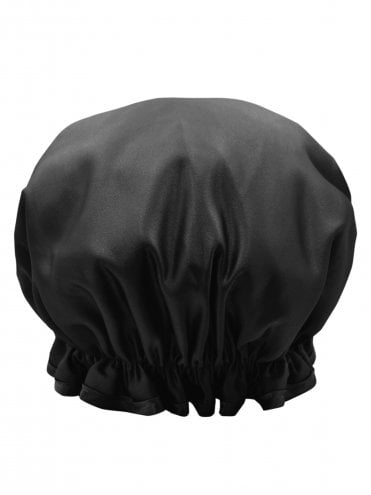 Shower Cap Duchess Satin Black