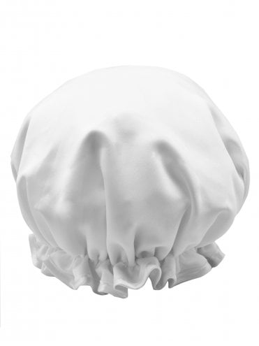 Shower Cap Duchess Satin White