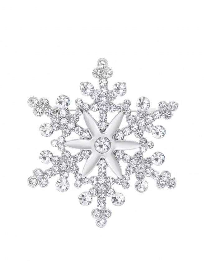 Snowflake Diamante Brooch