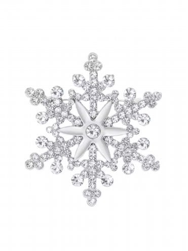 Snowflake Diamante Brooch