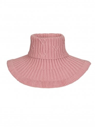 Soft Knit Neck Warmer Pink