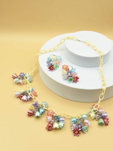 Spring Blossom Necklace Set