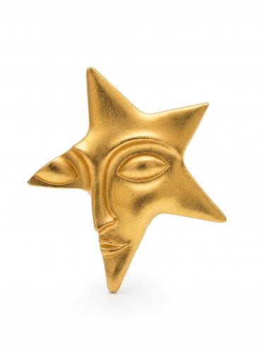 Star Face Brooch
