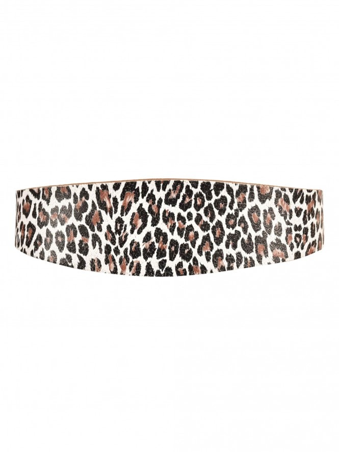 The Wasp Cinch Belt in Leopard Leather