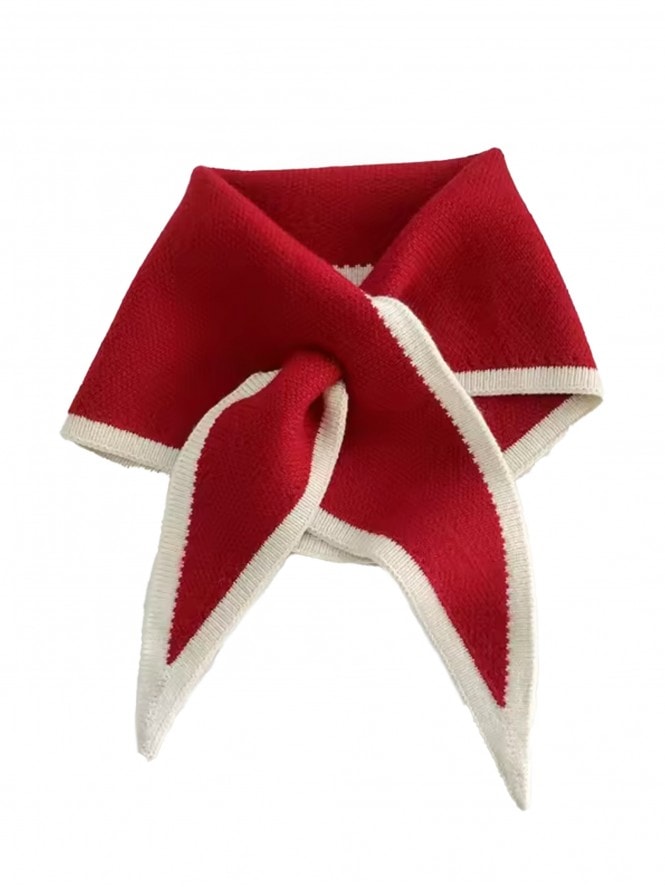 Triangle Scarf Red