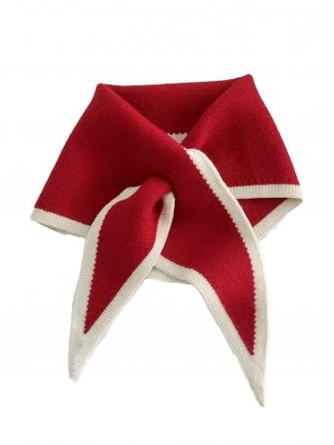 Triangle Scarf Red