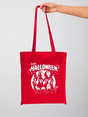 40s-1940s-50s-1950s-Vivien-of-Holloway-Best-Vintage-Reproduction-Tote-Bag-Rockabilly-Swing-Pinup-halloween-witches-red-vince-ray