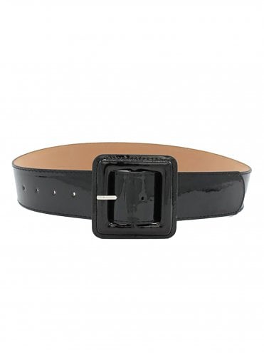 Wide Patent Belt Black