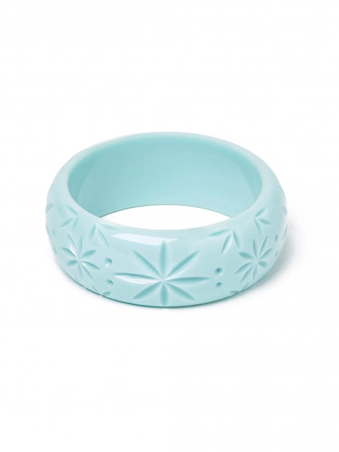Wide Surf Heavy Carved Bangle
