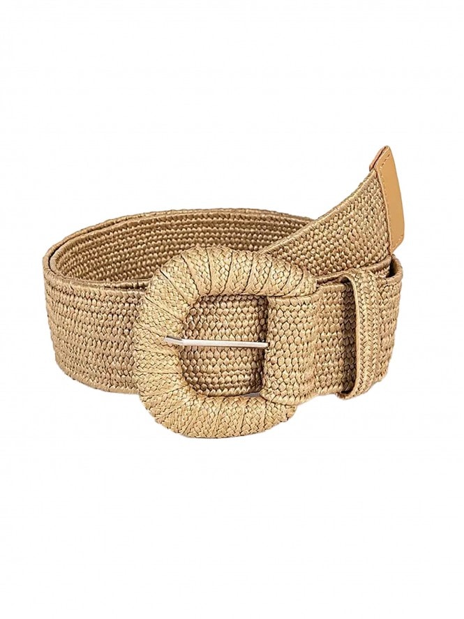 Woven Stretch Belt Dark Tan