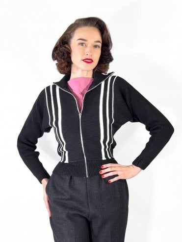 50s-1950s-1940s-40s-Vivien-of-Holloway-Best-Vintage-Style-Reproduction-1940sJenny-Cardigan-Black-Rockabilly-Pinup-Pinupgirl-vintage-vintagestyle-Rocker-Jive